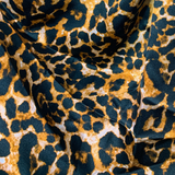 Cheetah / Leopard 100% Pure Mulberry Silk Fabric
19mm 44" Width Pre-Cut Silk Fabric
