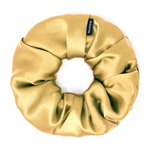 Gold Regular Scrunchie – 100% Pure Mulberry Silk, Perfect for All Hair Types
