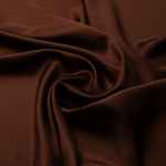 Dark Brown 100% Pure Mulberry Silk Fabric 19mm 44" Width Pre-Cut Silk Fabric
