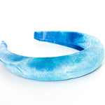 Blue Tie Dye Padded Headband by NOCHKA
