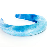 Blue Tie Dye Padded Headband by NOCHKA
