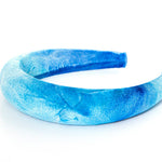 Blue Tie Dye Padded Headband by NOCHKA
