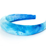 Blue Tie Dye Padded Headband by NOCHKA
