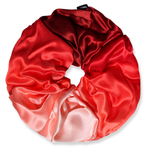 NOCHKA Red Gradient Print of Silk Scrunchies – Ultra Thin, Skinny, Regular & Jumbo
