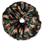 NOCHKA Pine Tree Print of Silk Scrunchies – Ultra Thin, Skinny, Regular & Jumbo
