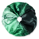 NOCHKA Green Gradient Print of Silk Scrunchies – Ultra Thin, Skinny, Regular & Jumbo
