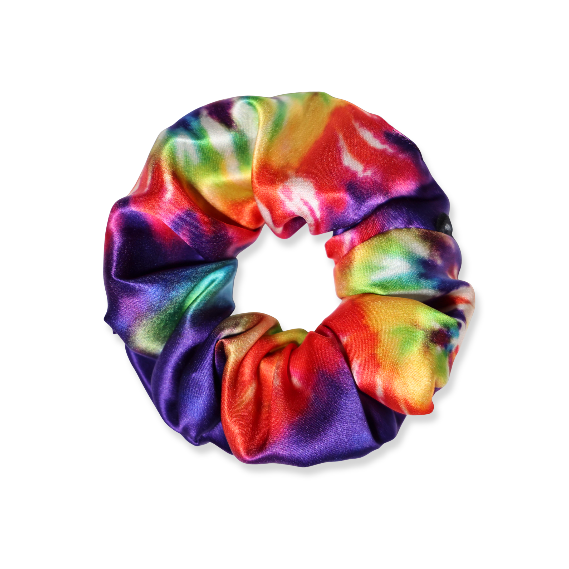 NOCHKA Tie Dye Print of Silk Scrunchies – Ultra Thin, Skinny, Regular & Jumbo