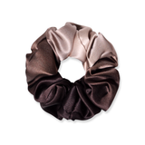 NOCHKA Brown Gradient Print of Silk Scrunchies – Ultra Thin, Skinny, Regular & Jumbo

