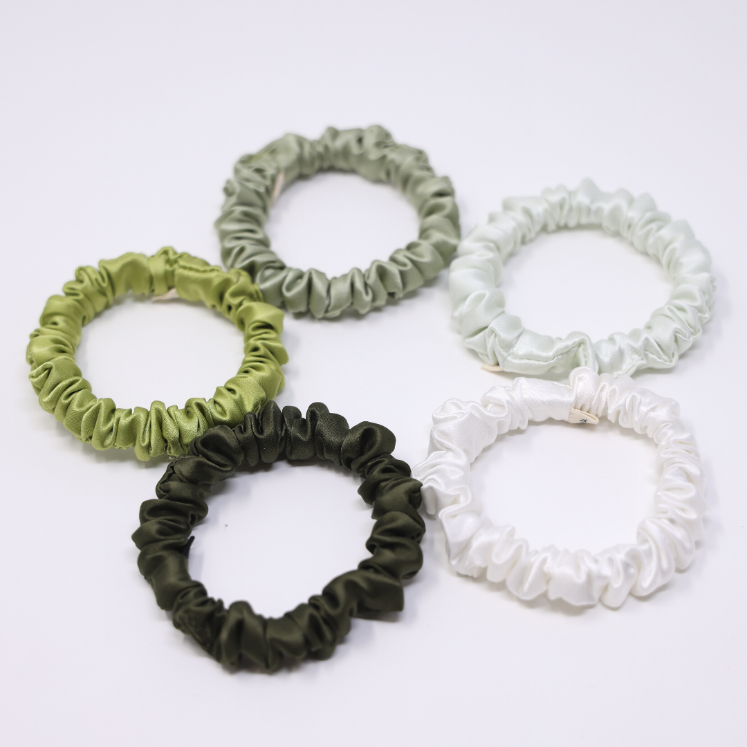 Ultra Skinny Scrunchies - Avocado Shades
