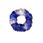NOCHKA Lavender Indigo Print of Silk Scrunchies – Ultra Thin, Skinny, Regular & Jumbo
