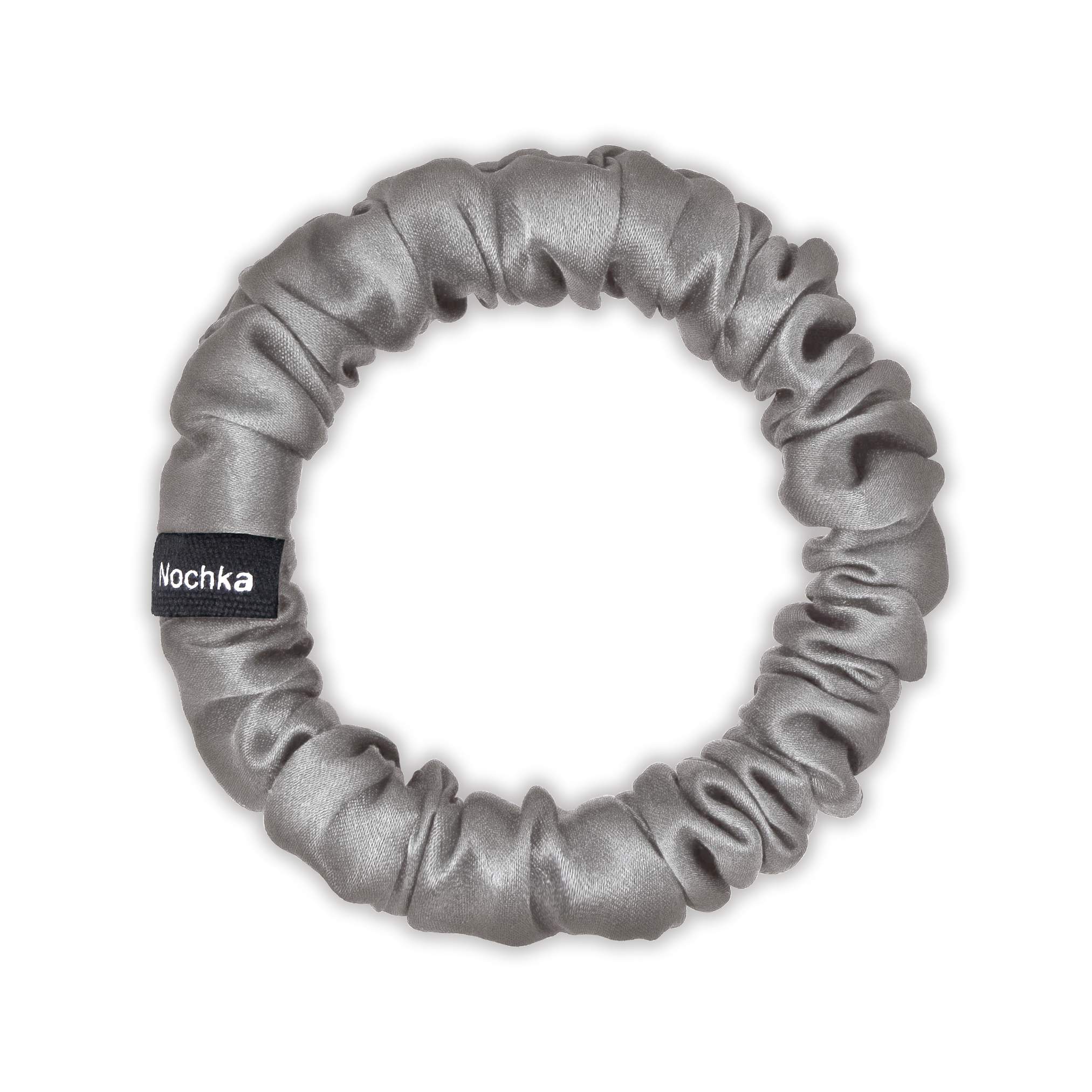 Silver - Ultra Skinny Scrunchie
