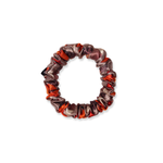 NOCHKA Fall Theme Print of Silk Scrunchies – Ultra Thin, Skinny, Regular & Jumbo
