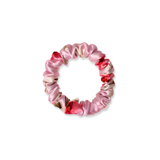NOCHKA Cherry Blossom Print of Silk Scrunchies – Ultra Thin, Skinny, Regular & Jumbo
