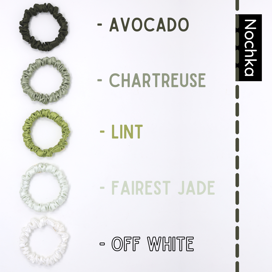 Ultra Skinny Scrunchies - Avocado Shades
