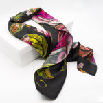 Wild Rose Mulbery Silk Square Scarf
