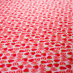 Strawberry Print 100% Pure Mulberry Silk Fabric 19mm 54" Width Pre-Cut Silk Fabric
