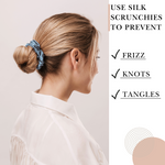 Air Force Skinny Scrunchie – 100% Pure Mulberry Silk, Perfect for All Hair Types
