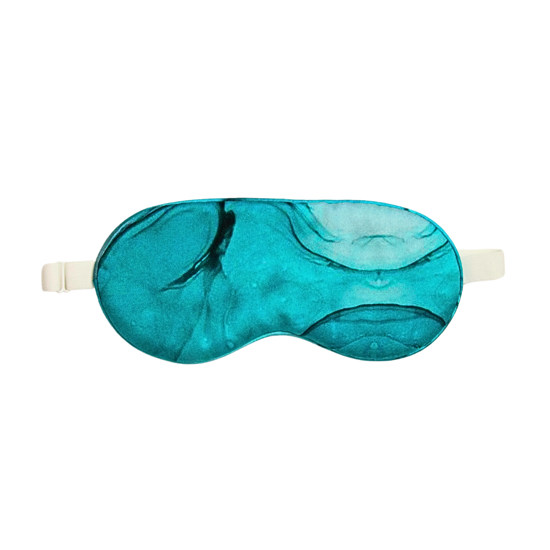 Dusty Turquoise Pure Silk Sleep Mask
