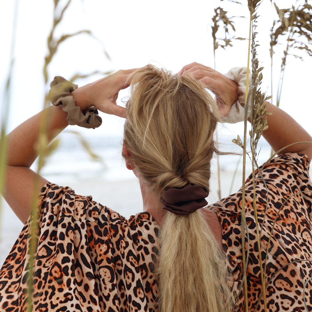 Brown Shades Regular Scrunchies
