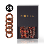 Acorn Ultra - Skinny Silk Scrunchies (Set of 5) - NOCHKA
