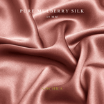 Adobe Rose 100% Pure Mulberry Silk Fabric 19mm Cut - to - Size Silk Fabric - NOCHKA

