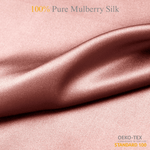 Adobe Rose 100% Pure Mulberry Silk Fabric 19mm Cut - to - Size Silk Fabric - NOCHKA
