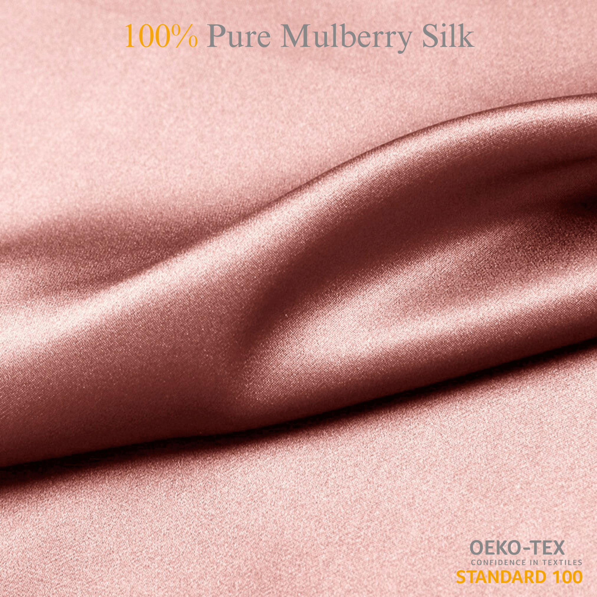 Adobe Rose 100% Pure Mulberry Silk Fabric 19mm Cut - to - Size Silk Fabric - NOCHKA
