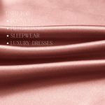 Adobe Rose 100% Pure Mulberry Silk Fabric 19mm Cut - to - Size Silk Fabric - NOCHKA
