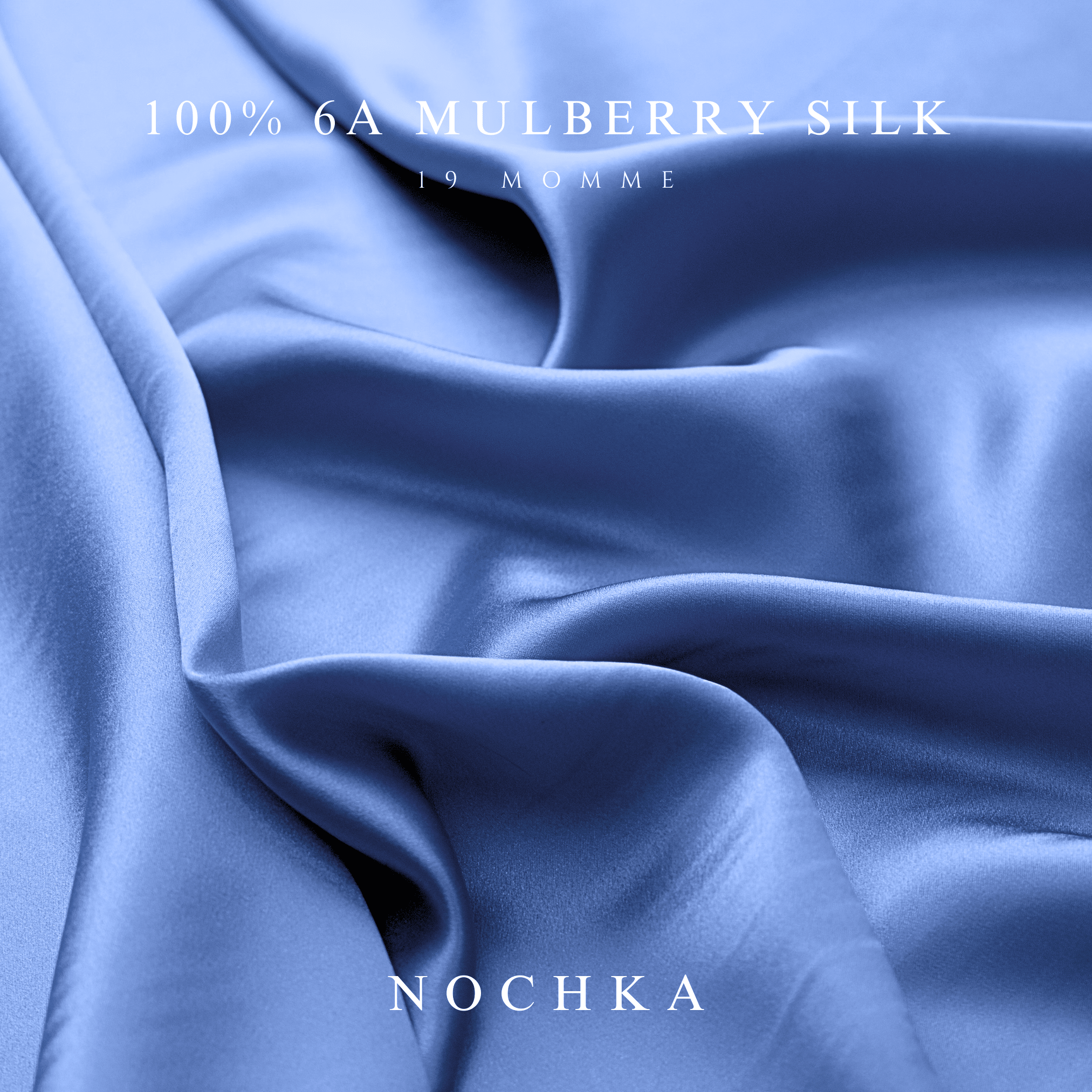 Air Force Blue Pure Silk Headband - NOCHKA
