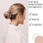 Air Force Skinny Scrunchie – 100% Pure Mulberry Silk, Perfect for All Hair Types - NOCHKA
