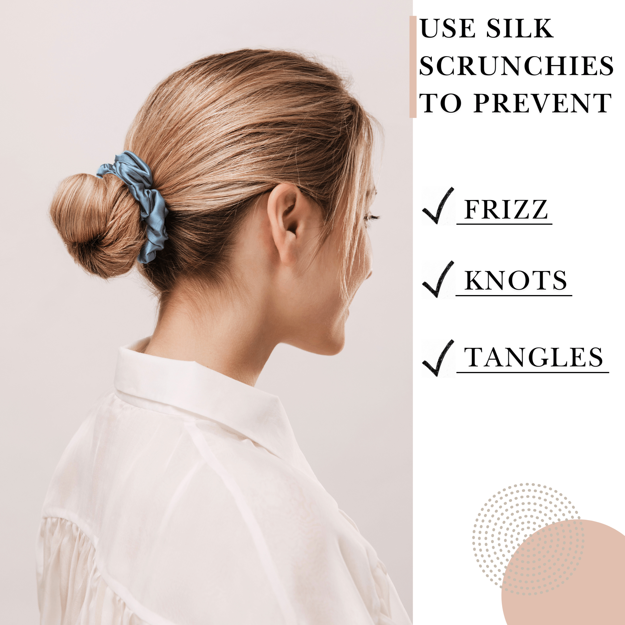 Air Force Skinny Scrunchie – 100% Pure Mulberry Silk, Perfect for All Hair Types - NOCHKA
