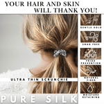 Air Force Ultra Skinny Scrunchie – 100% Pure Mulberry Silk, Perfect for All Hair Types - NOCHKA

