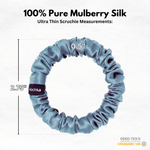 Air Force Ultra Skinny Scrunchie – 100% Pure Mulberry Silk, Perfect for All Hair Types - NOCHKA
