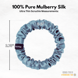 Air Force Ultra Skinny Scrunchie – 100% Pure Mulberry Silk, Perfect for All Hair Types - NOCHKA
