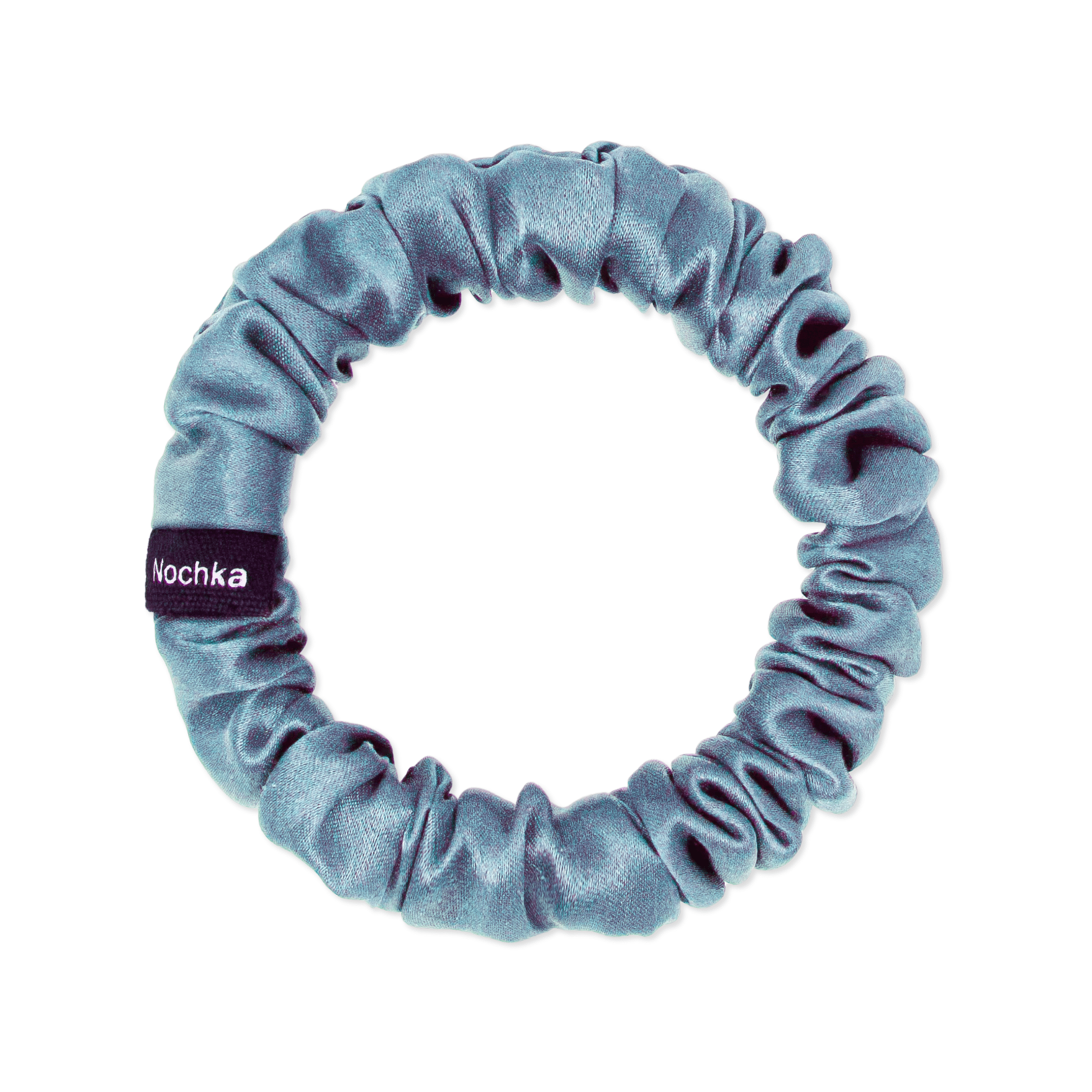 Air Force Ultra Skinny Scrunchie – 100% Pure Mulberry Silk, Perfect for All Hair Types - NOCHKA
