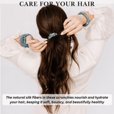 Air Force Ultra Skinny Scrunchie – 100% Pure Mulberry Silk, Perfect for All Hair Types - NOCHKA
