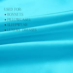 Arctic Blue Color 100% Pure Mulberry Silk Fabric 19mm Cut - to - Size Silk Fabric - NOCHKA
