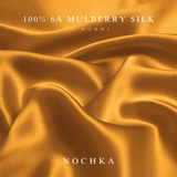 Autumn Blaze & Black Pure Mulberry Silk Bonnet – Reversible & Durable - NOCHKA
