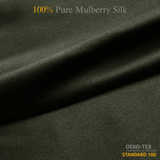 Avocado 100% Pure Mulberry Silk Fabric 19mm Cut - to - Size Silk Fabric - NOCHKA
