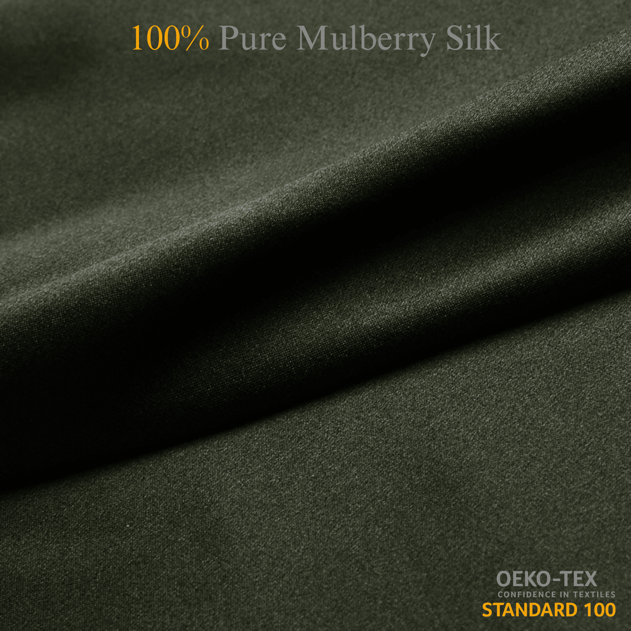 Avocado 100% Pure Mulberry Silk Fabric 19mm Cut - to - Size Silk Fabric - NOCHKA
