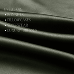 Avocado 100% Pure Mulberry Silk Fabric 19mm Cut - to - Size Silk Fabric - NOCHKA
