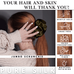 Avocado Jumbo Scrunchie – 100% Pure Mulberry Silk, Perfect for All Hair Types - NOCHKA
