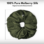 Avocado Jumbo Scrunchie – 100% Pure Mulberry Silk, Perfect for All Hair Types - NOCHKA
