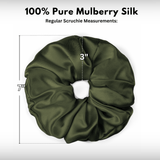 Avocado Jumbo Scrunchie – 100% Pure Mulberry Silk, Perfect for All Hair Types - NOCHKA
