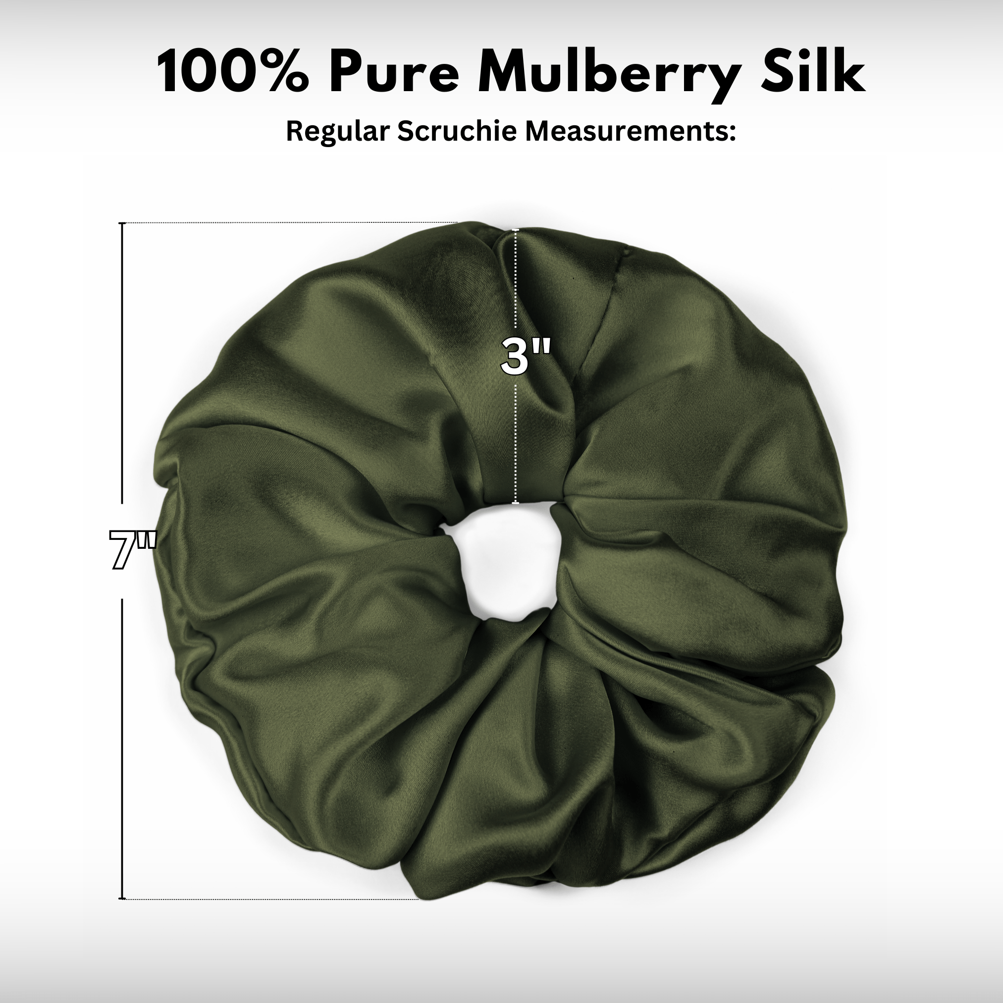 Avocado Jumbo Scrunchie – 100% Pure Mulberry Silk, Perfect for All Hair Types - NOCHKA

