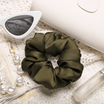 Avocado Regular Scrunchie – 100% Pure Mulberry Silk, Perfect for All Hair Types - NOCHKA
