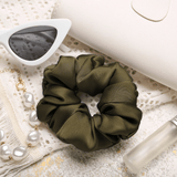 Avocado Regular Scrunchie – 100% Pure Mulberry Silk, Perfect for All Hair Types - NOCHKA

