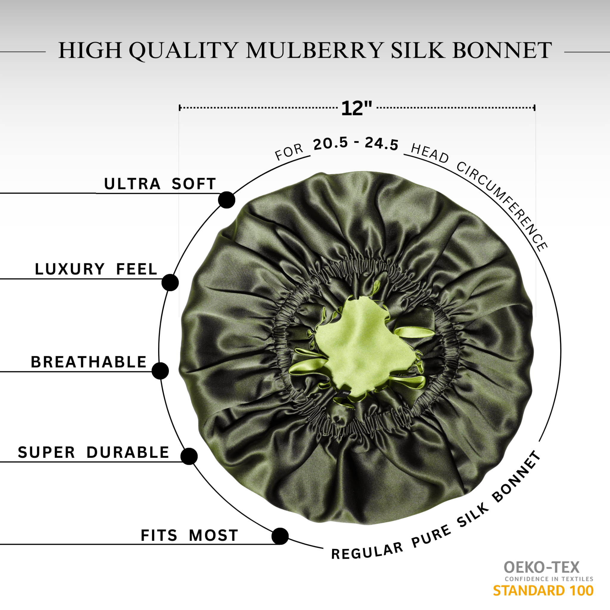 Avocado Shade Reversible Bonnet - NOCHKA
