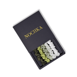Avocado Shades Ultra - Skinny Silk Scrunchies (Set of 5) - NOCHKA
