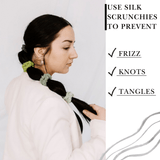 Avocado Shades Ultra - Skinny Silk Scrunchies (Set of 5) - NOCHKA
